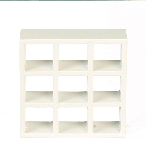 9-Shelf Unit, White